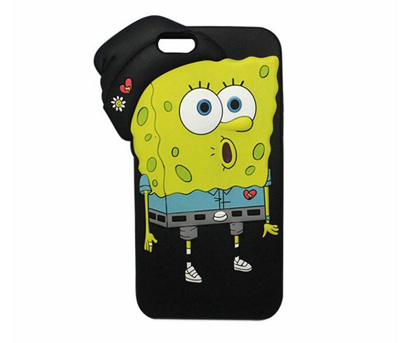 卡通動物硅膠手機殼，全包防摔手機套-硅膠套