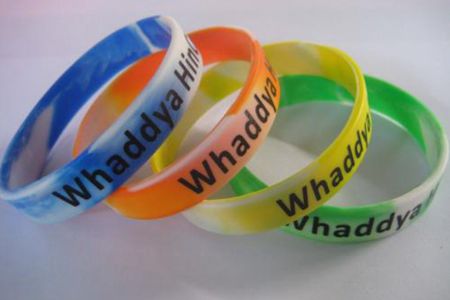 印刷logo工藝的硅膠手環