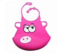 超軟兒童喂食硅膠圍嘴，防油漬圍兜罩衣